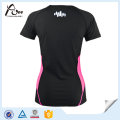 Black Classical Tee Promotional Running Wear for Women